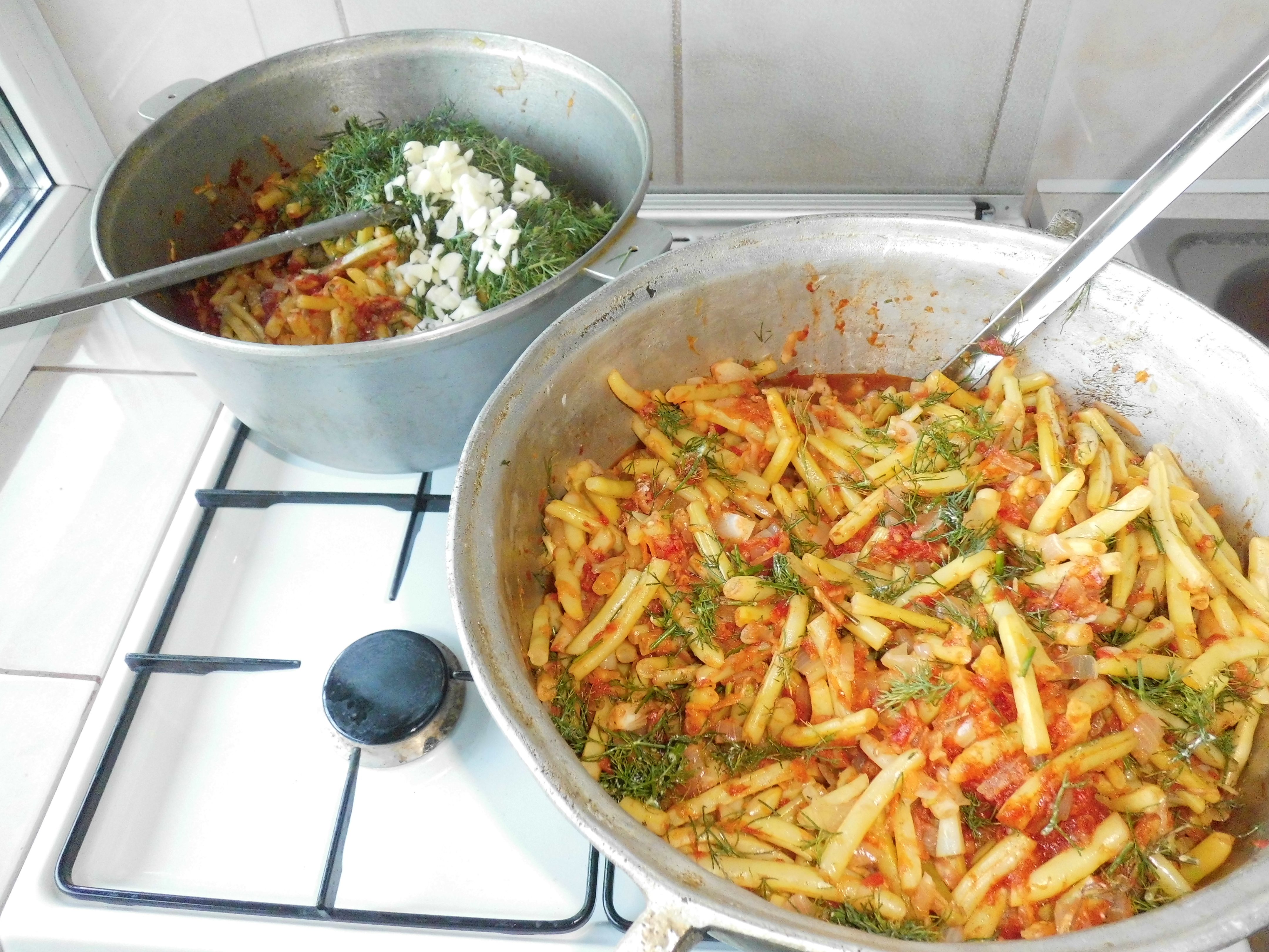 Mancare de fasole verde pentru iarna
